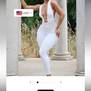 Barbados White Jumpsuit